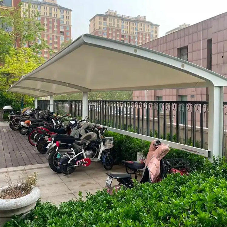 萝北县膜结构电动车棚